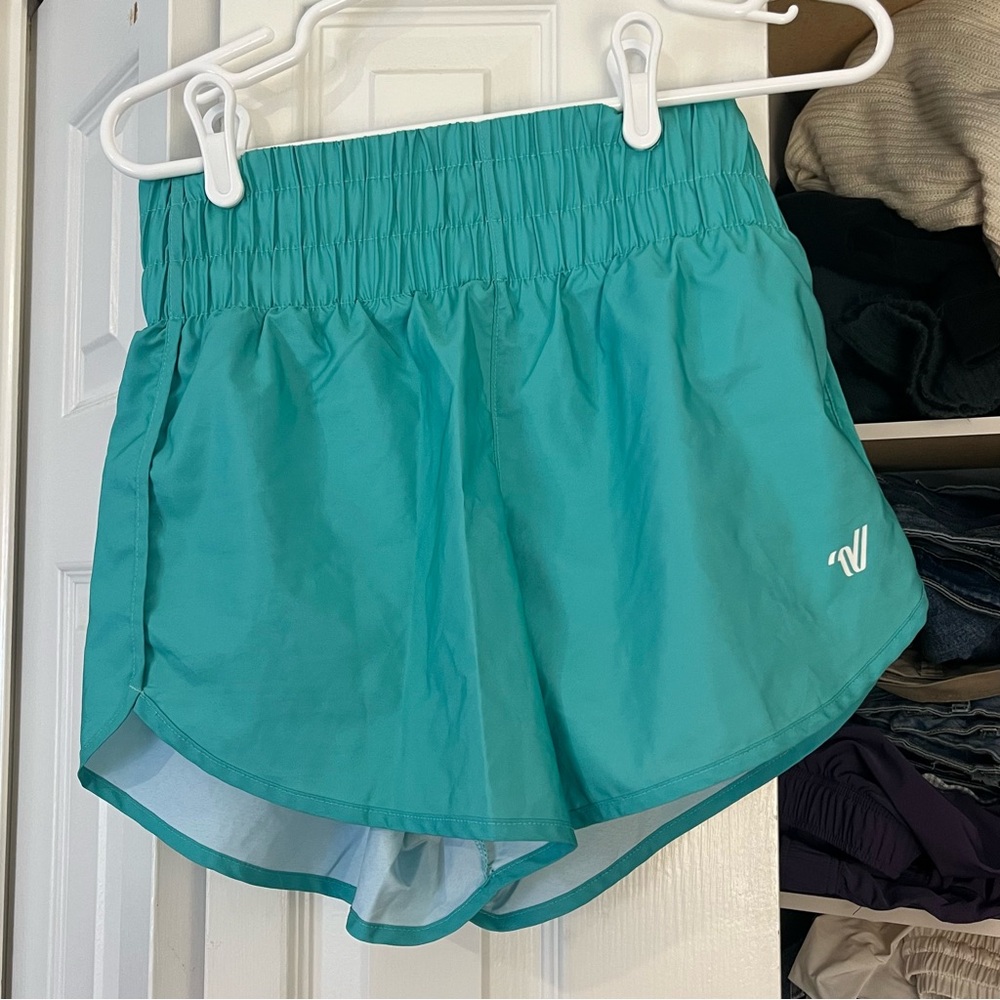 Teal shorts